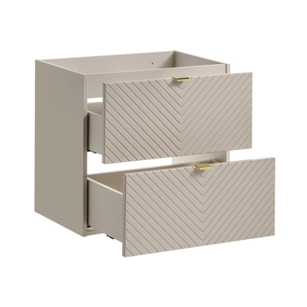 Szafka pod umywalkę 60cm 2 szuflady Kaszmirowy Mat VIVA CASHMERE 82-60-2S, Comad